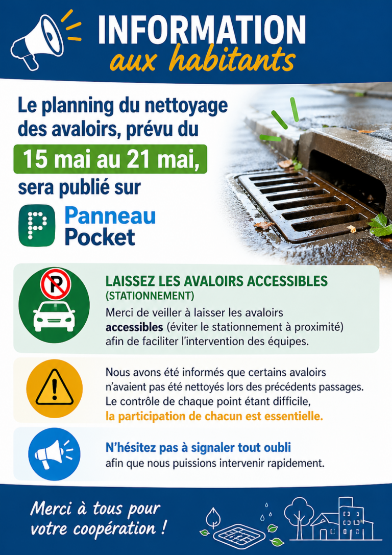 📢 Information Aux habitants