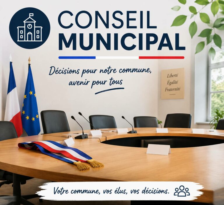 📢 Réunion du Conseil Municipal